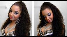 Easy Half Up Hairstyles For Curly Hair by How To Simple Half Up Curly Easy Half Up Hairstyles For Curly Hair