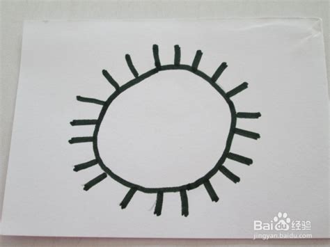 幼儿画中太阳的几种画法-百度经验