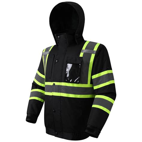 JKSafety Hi-Vis Winter Safety Bomber Jacket for men and women | Winter ...