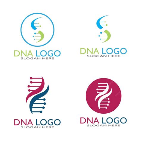 Modelo de design de logotipo de vetor de DNAlogotipo médico moderno ...