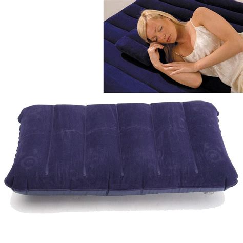 HERESA Velvet Travel air Inflatable Pillow Sleeping Travel Train ...