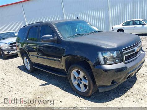 Report 1GNFC13068R151734 CHEVROLET TAHOE 2008 Black Flexible Fuel - price and damage history