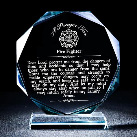 Amazon.com: Firefighter & Fireman Gifts for Men - Award Plaque | Unique ...