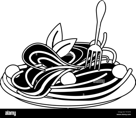Dark green pasta Stock Vector Images - Alamy