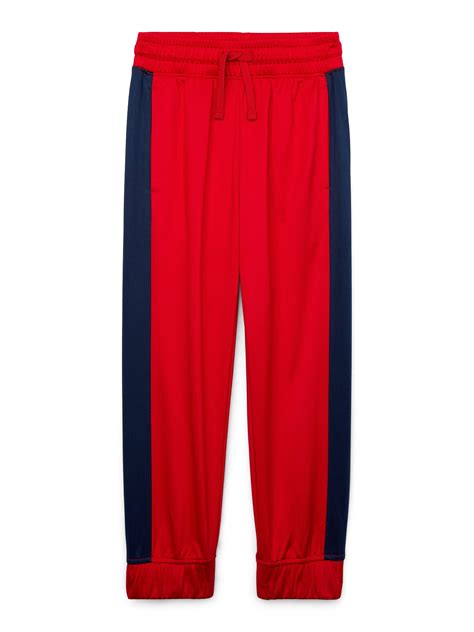 Athletic Works Boys Active Track Pants Sizes 4-18 Husky with Side ...