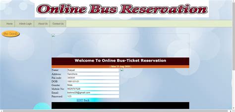 Image result for Bus Reservation System Project