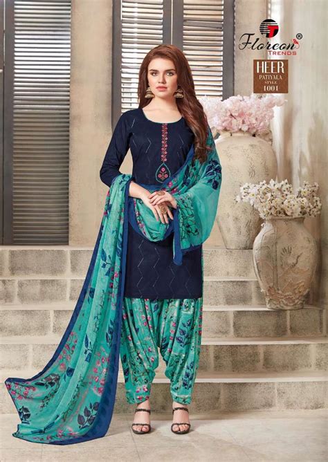 Floreon Trends Heer Patiyala Vol 1 Wholesale Embroidery Suits