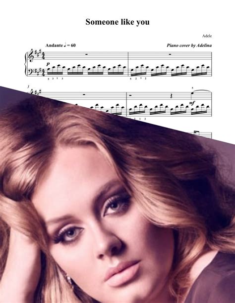 "Someone Like You" - Adele - Piano Sheet Music