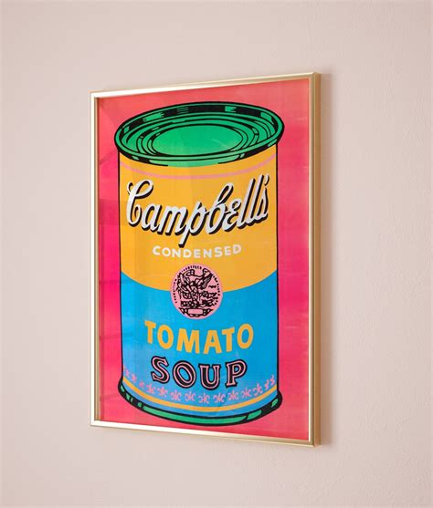 Andy Warhol Tomato Soup Pop Art Poster, Andy Warhol Tomato Soup Print ...