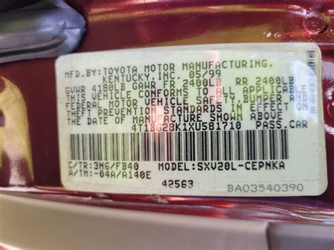 Date of Manufacture . . . Where is it? | Toyota Nation Forum