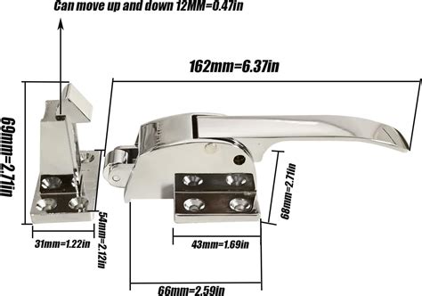 Buy Autoly Adjustable Latch Spring Loaded Walk in Freezer Cooler Door ...