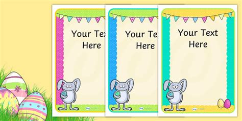 Easter Party Editable Poster (teacher made) - Twinkl