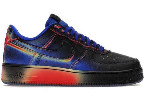 NIKE AIR FORCE 1 LOW RETRO HEAT MAP BLACK RACER BLUE