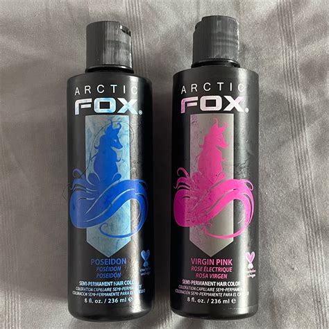 Arctic Fox Poseidon and Virgin Pink Hair Dye (8 oz/236 ml), Beauty ...
