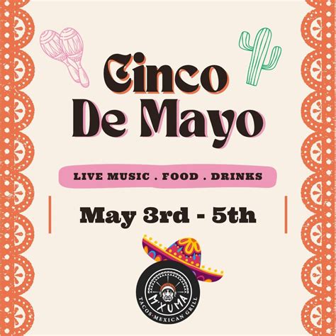 Cinco de Mayo Fiesta!, M’Xuma Tacos - Mexican Grill, Palmdale, 3 May to ...