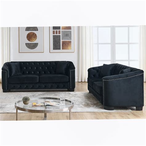 7 Seater Sofa Set: 3-Seater + 3-Seater Combination Sofa for Elegant Li ...