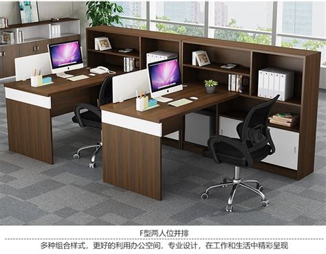 新中式办公室办公桌装修 – 设计本装修效果图