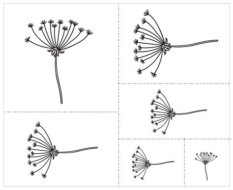 Dente-de-leão 03ma - stencil 16 x 13 cm - Soft Stencil