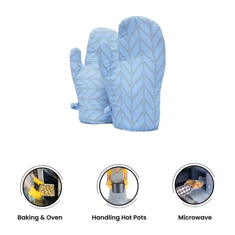 Buy SWAYAM PUM Set of 2 Herringbone Print Microfibre Gloves from Swayam ...