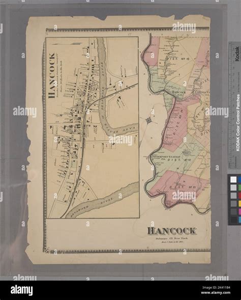 Map of hancock hi-res stock photography and images - Alamy