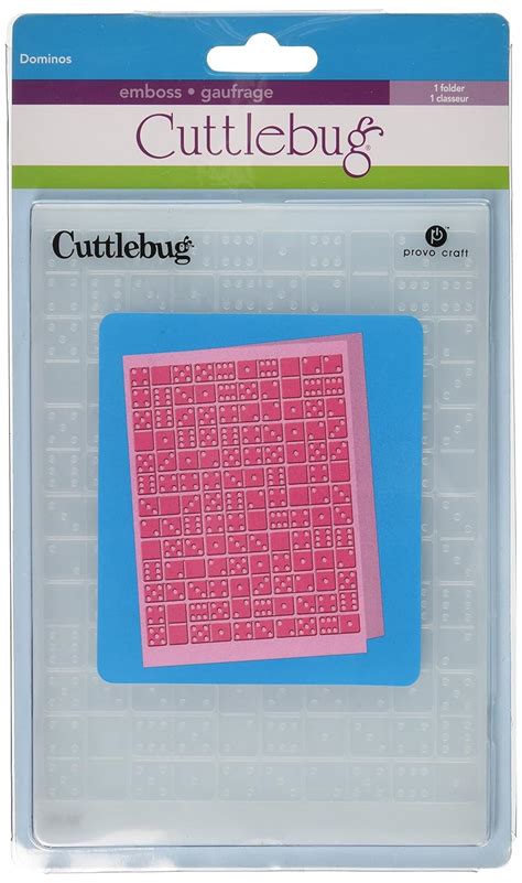 Cuttlebug 5-Inch-by-7-Inch Embossing Folder, Dominos : Amazon.in: Home ...