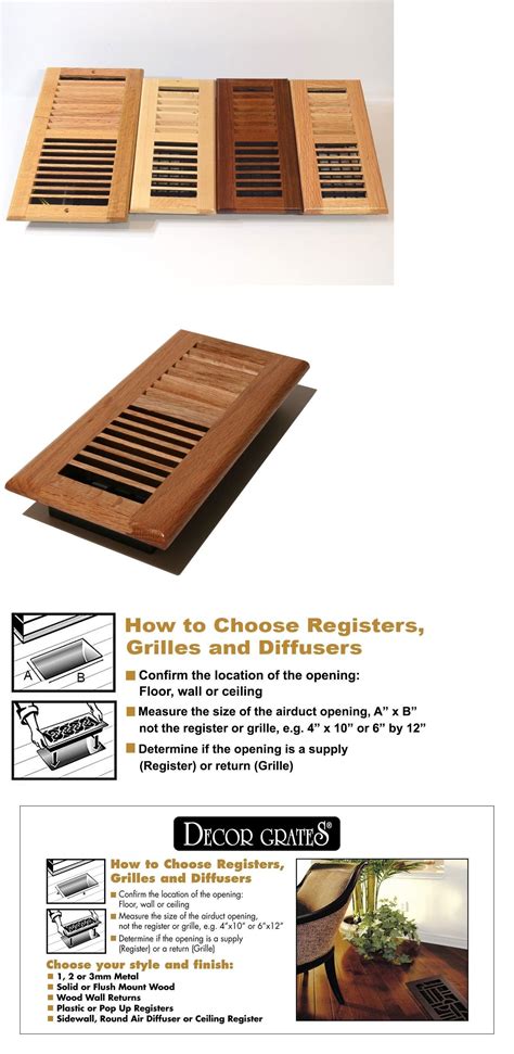 Wood Floor Vent Registers