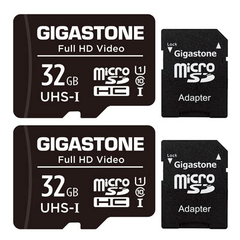 [Gigastone] 32GB Micro SD Card 2 Pack, Full HD Video, Surveillance ...