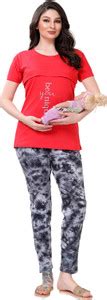 Nightify Women Ombre/Dyed Orange Top & Pyjama Set Price in India - Buy ...
