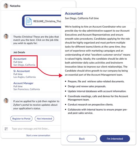 Zoho Recruit's Chatbot: Now Integrated with Candidate Portal