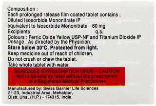 Isonorm 60 MG Sr | Order Isonorm 60 MG Sr Tablet Online at Truemeds
