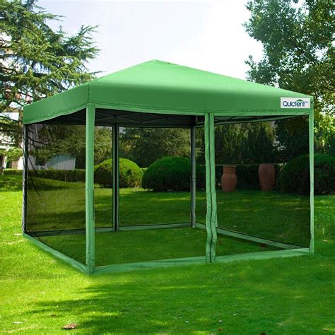 Quictent 10x10 Ez Pop up Canopy Screen House with Netting Instant ...