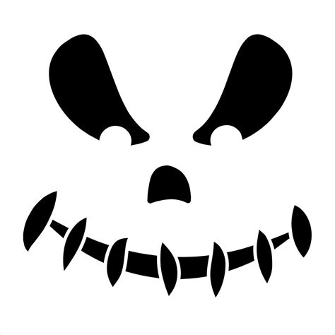 Printable Pumpkin Face Template