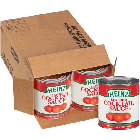 Heinz Seafood Cocktail Sauce, 6 ct Casepack, 7.2 lb Cans - Walmart.com