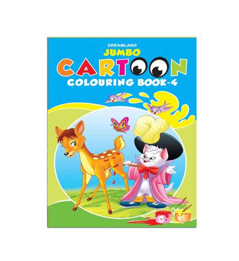 Jumbo Cartoon Colouring Book - 4 (English) – Chirukaanuka