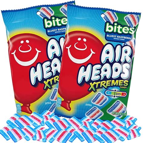 Air Head Xtremes Bites, Shareable Candy, Pack of 2, 6 Ounce Per Bag ...