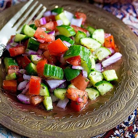 Salad Shirazi (Persian Cucumber Tomato Salad) • Unicorns in the Kitchen