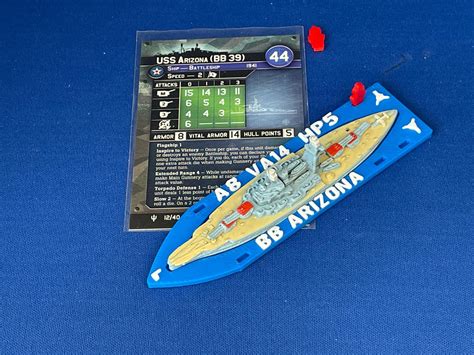 War at Sea USS Arizona Ship Base - Game Aid by The Fun Kingdom ...