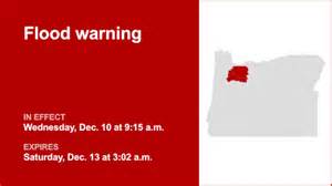 Update: Flood warning for Clackamas and Marion counties until 3 a.m ...