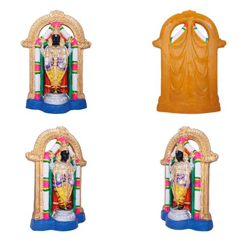 Giri - Uppiliappan Set Statue | Navratri Golu Dolls | Clay Golu Dolls