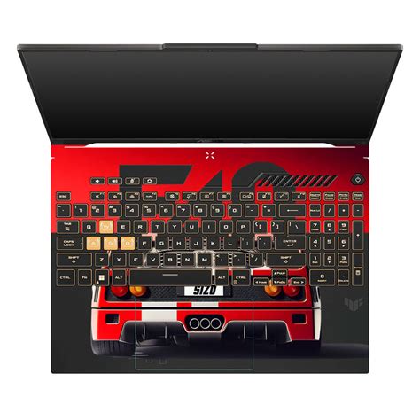 Transparent Ferrari F40 Asus TUF Gaming F16 and TUF Gaming A16 Laptop