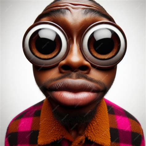 Premium Photo | Funny Portrait of surprised black man with Huge Eyes ...