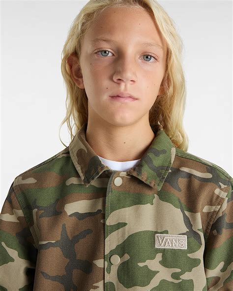 Kids Torrey Windbreaker Jacket (8-14 Years) in Brown| Vans UK