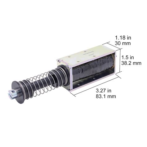 Buy TAKAHA Push Pull Solenoid DC 12v Stroke 35mm Force 160g Duty Cycle ...