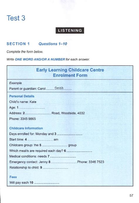 Cambridge Ielts 10 Listening Test 3 - ielts - Studocu