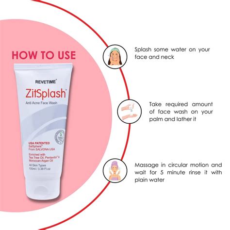 Zitshplash Anti-acne Facewash | 2% Salsphere(Salicylic Acid), Tea tree ...