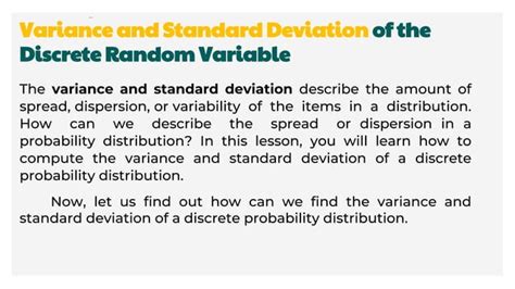 Image result for Discrete Random Variable Variance StatCrunch