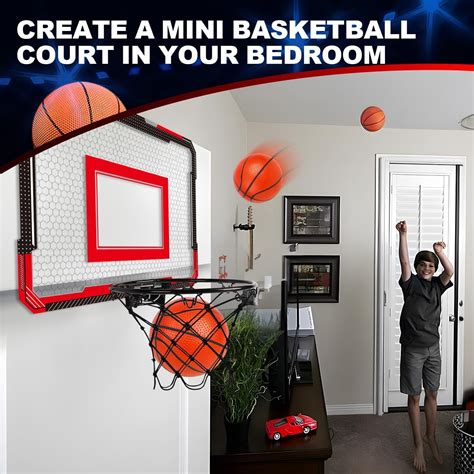 TOY Life Basketball Hoop Indoor Basketball Hoop for Kids Over The Door ...