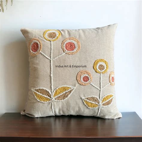 Embroidery Cushion Cover - hand embroidery pillow cover Manufacturer ...
