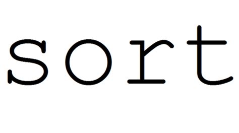 Image result for Sort Definition