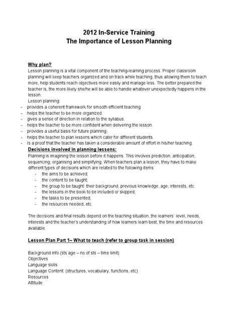 Lesson Plan Is Important 的图像结果